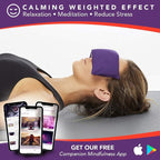 Lotus Weighted Lavender Eye Pillow – Purple Eye Mask - Image 2