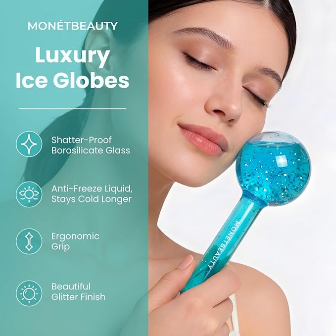 MonétBeauty Ice Globes for Face, Freezer Safe and Highly Effective Facial - Image 5
