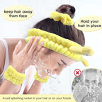Face Wash Headband, Skincare Wrist Bands - Image 3