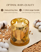M&SENSE Orange Goji Soy Candle for Home, Non Toxic 2 Wick 12.7oz 75H Long - Image 4