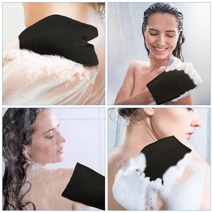 Tatuo 12 Pieces Korean Exfoliating Mitt Glove Italy Towel Body Skin Scrubber - Image 6
