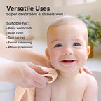 6-Pack Baby Washcloths – Soft Absorbent Viscose from Bamboo Washcloths - Image 6
