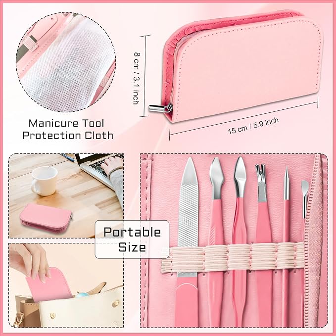 BLESWIN Manicure Pedicure Set, Mens Nail Grooming Kit, Manicure & Pedicure - Image 6
