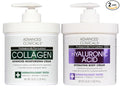 Advanced Clinicals Hyaluronic Acid Moisturizer + Fragrance Free Collagen Cream by AdvancedClinicals