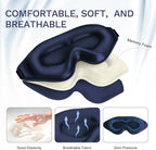 99% Fully Block Out Light Eye Sleep Mask, 3D Deep Contoured Eyes Cover Zero - Image 3