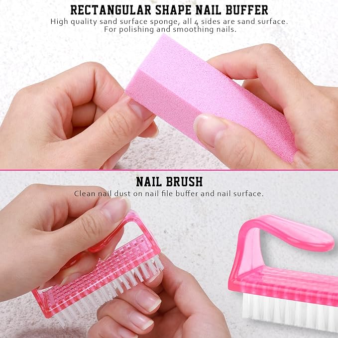 FANDAMEI Nail Files and Buffers, Manicure Tools Nail Care Kit - Image 4