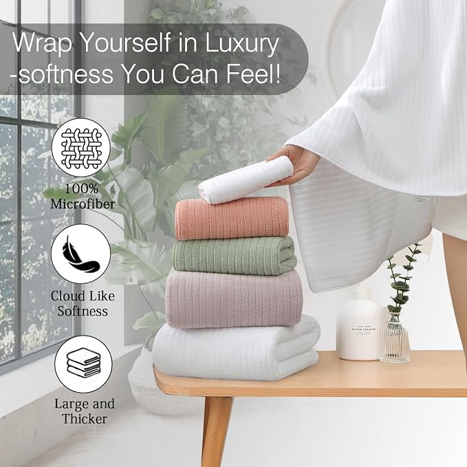 18 Piece Family Bath Towel Set Include 6 Bath Towels, 6 Hand Towels and 6 - Image 5