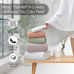 18 Piece Family Bath Towel Set Include 6 Bath Towels, 6 Hand Towels and 6 - Image 5