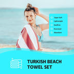 HAVLULAND Turkish Beach Towels, Oversized 40"x72" Turkish Bath Towel, Highly - Image 6
