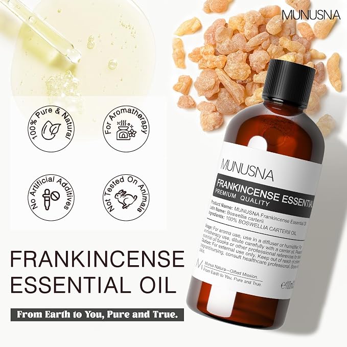 Frankincense Essential Oil 100ML, 100% Pure Natural Frankincense Oils Premium - Image 2