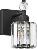 PRESDE 1-Light Bathroom Vanity Light, Modern Matte Black Wall Sconce by HOME