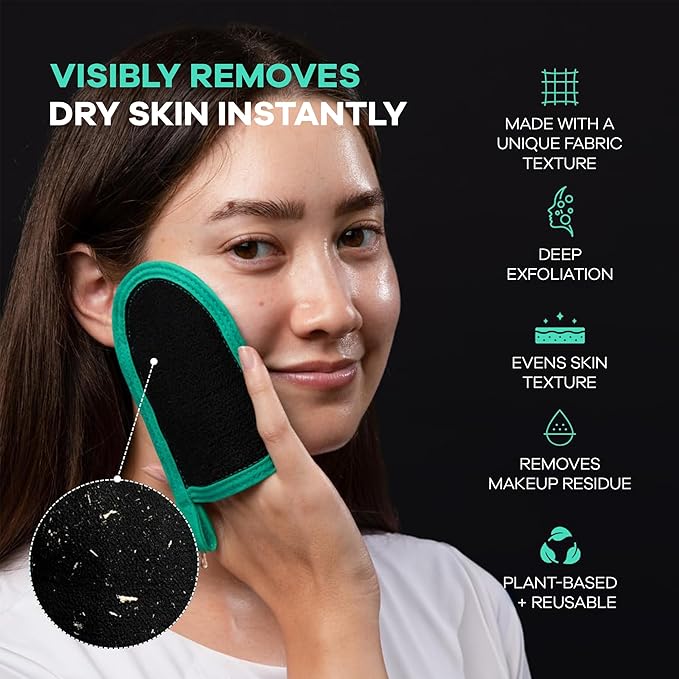 Dermasuri Deep Exfoliating Face Mitt - Image 2