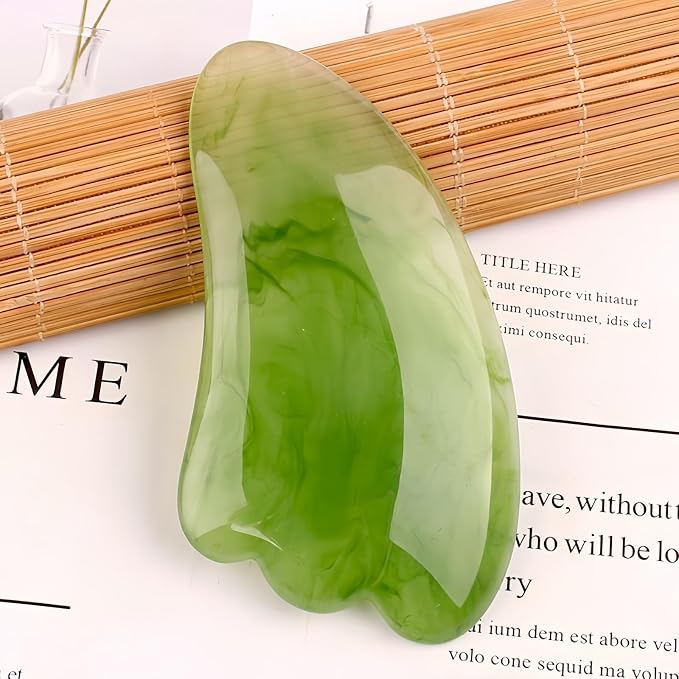Gua Sha Scraping Massage Tool, GuaSha Facial Set, Natural Resin GuaSha Massage - Image 3
