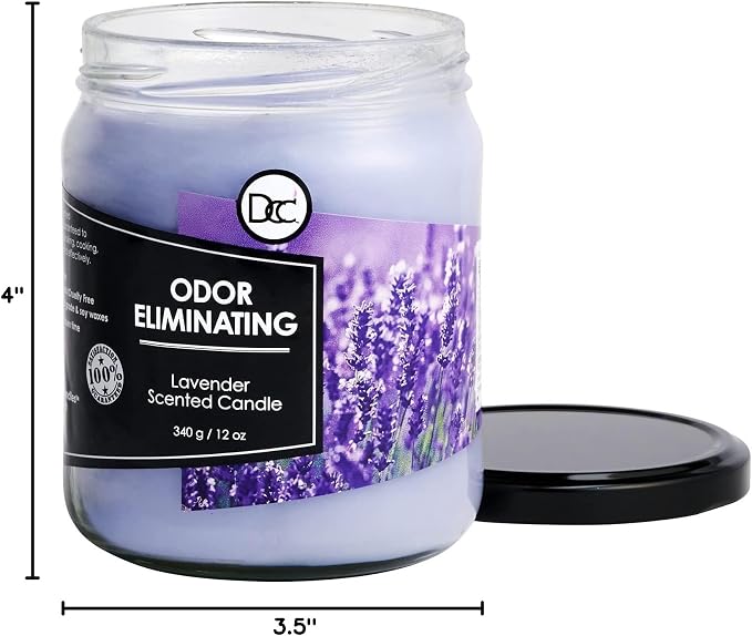 Lavender Odor Eliminating Highly Fragranced Candle - Image 9