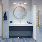 FadimiKoo 2-Light Golden Bathroom Wall Sconces Lighting, Modern Vanity Light - Image 5