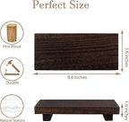 zoocatia Small Wood Tray Pedestal Stand Farmhouse Bathroom Decor Decorative - Image 5