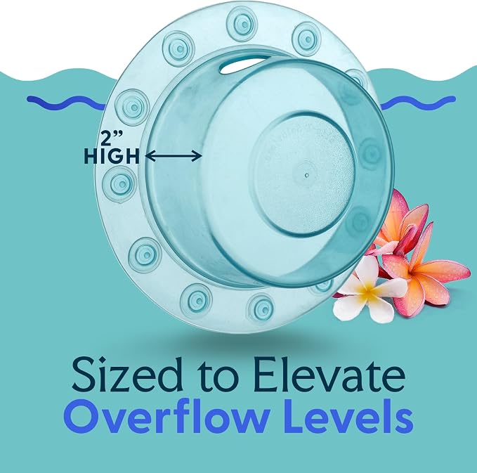 SlipX Solutions Bottomless Bath, Essential Overflow Drain Cover - Image 6