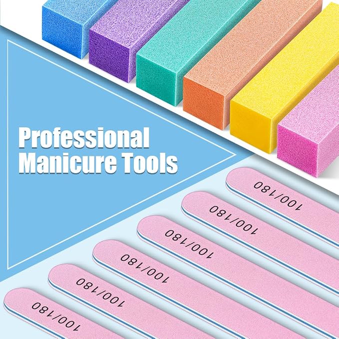 TsMADDTs Nail Buffers and Files, Professional Manicure Tools Kit, Nail Care - Image 7