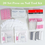 Press On Nail Tool Kit with Everything, Bebbtiy Nail Prep Tool Disposable - Image 5