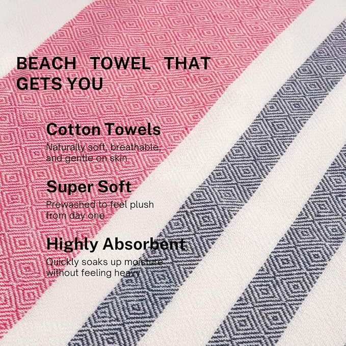 Cotton Turkish Beach Towel - Image 2