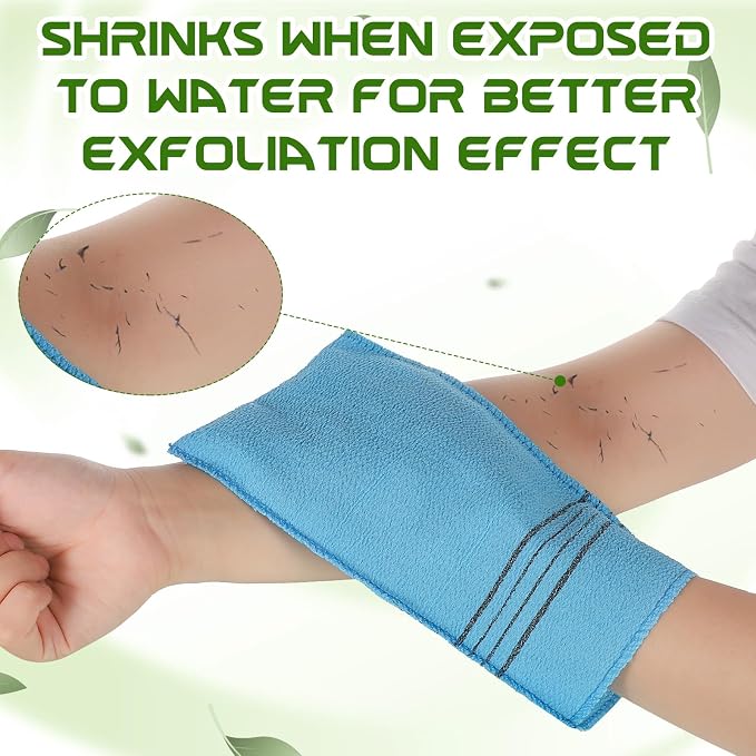 12 Pcs Exfoliating Washcloth, Korean Exfoliating Mitt Colorful Korean - Image 6