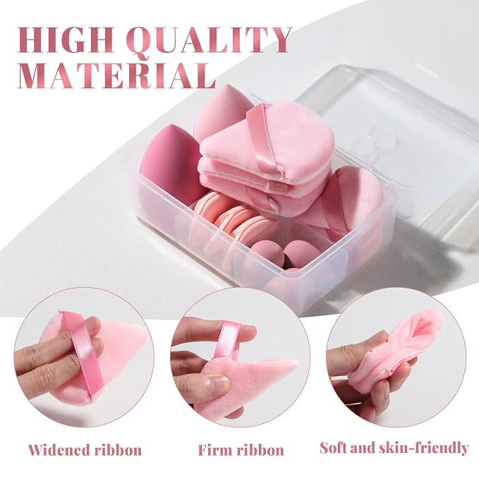 Makeup Sponge Set BS-MALLTriangle Puff 14 Pcs - Image 5