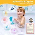 Easter Bath Bombs with Surprise Inside: 9 Pcs Natural Organic Egg Bunny Shaped - Image 2