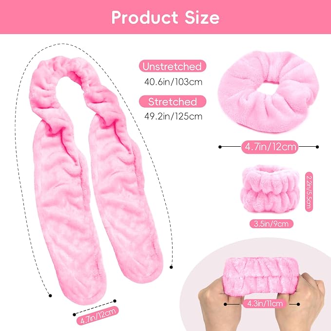 my novel things Hair Band for Washing Face, Adjustable Skincare Spa Headband - Image 2