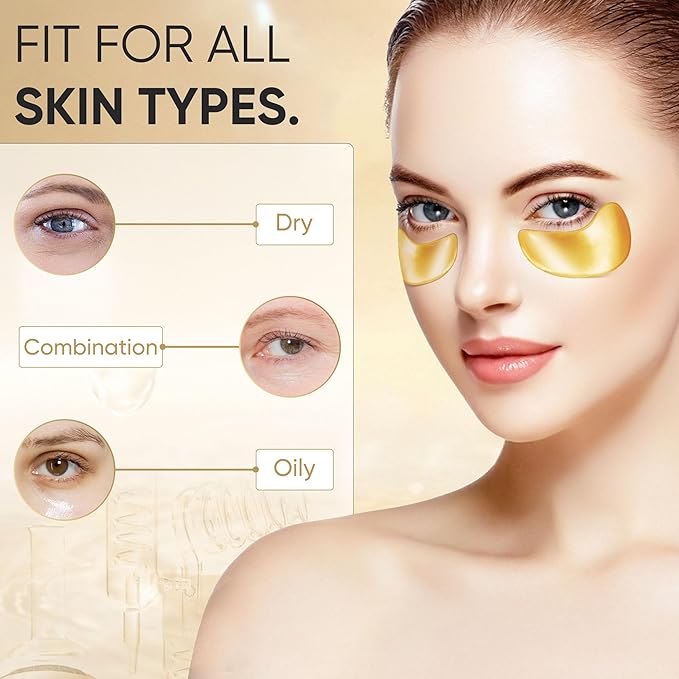 200Pcs/100 Pair Under Eye Patches Gold - Image 3