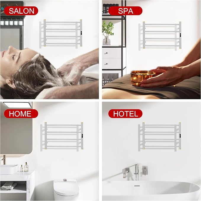 Electric Towel Warmer Rack, Heating Towel Warmer, Timer & Temperature Control - Image 8