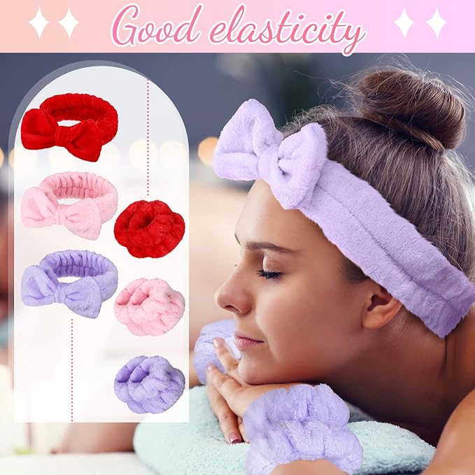 Janmini 36 Pcs Spa Headband and Wristbands Set - Image 4