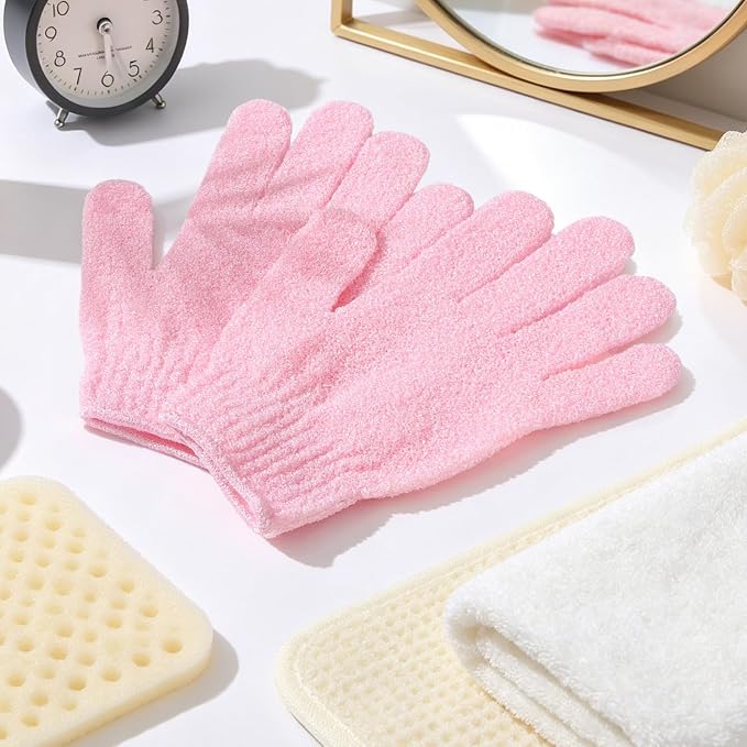 50 Pairs Exfoliating Gloves for Body Bulk, Double Sided Bath Scrub Gloves for - Image 7