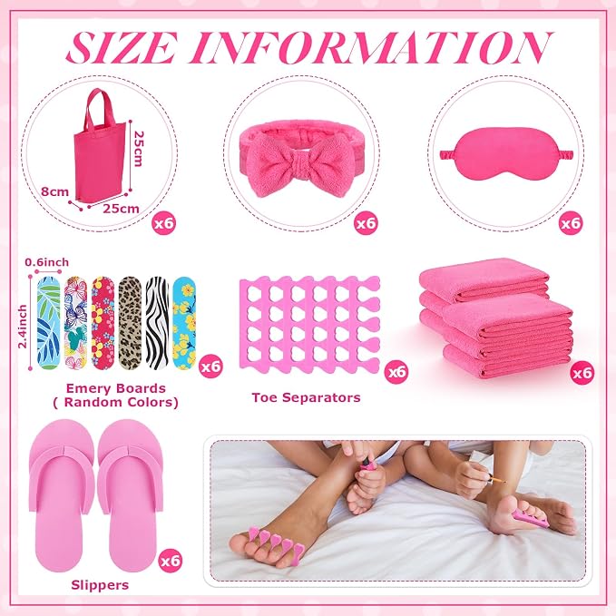Thiccywoov 54Pcs Kids Foot Spa Party Supplies - Image 2