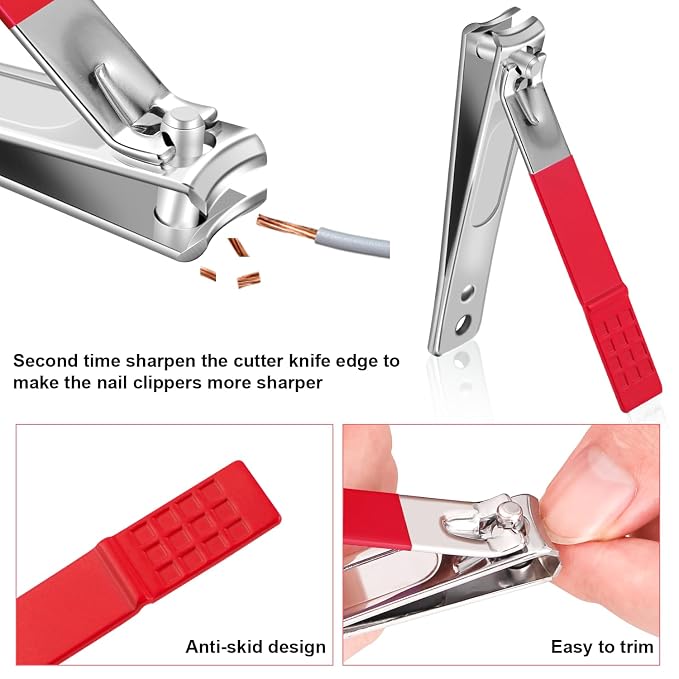Manicure Set, Travel Mini Nail Clippers Kit Pedicure Care Tools - Image 4