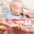 Baby Nail Clippers Set with Cute Case, Infant Fingernail and Toenail File Kit - Image 5