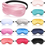 12 Pieces Silk Sleep Mask Pure Silk Sleep Eye Mask by BBTO