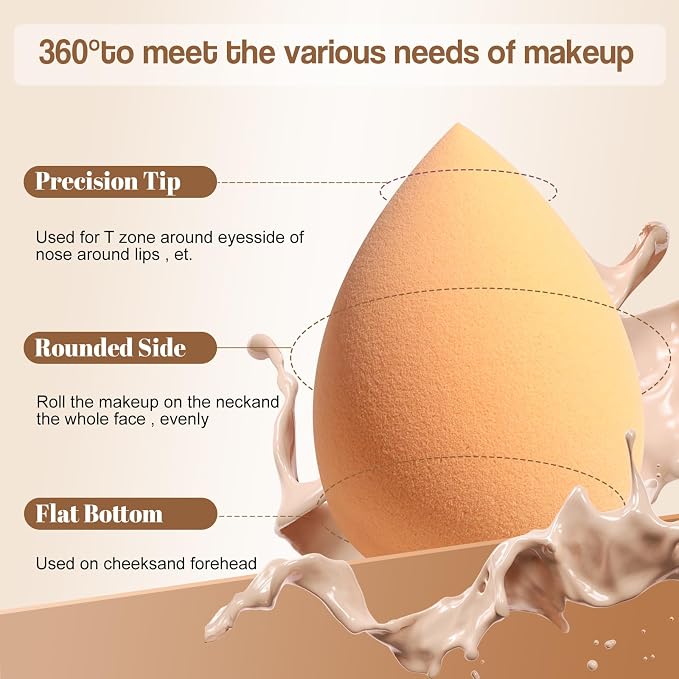 Makeup Sponge Set BS-MALLTriangle Puff 14 Pcs - Image 2