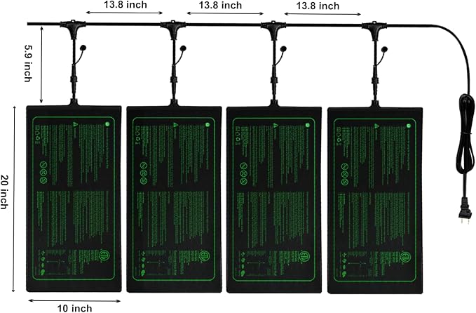 4in1 Seedling Heat Mat, Warm Hydroponic Heating Pad - Image 3