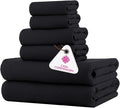 CASA COPENHAGEN Waffle 6Pcs 100% Egyptian Cotton Large Designer Towels Gift by CASACOPENHAGEN
