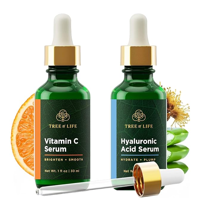 Tree of Life Beauty Facial Skin Care Set, Brightening, Dry Face, Dermatologist by TreeofLifeBeauty