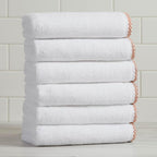 Great Bay Home Clay/White Hand Towel Set by GreatBayHome