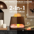 SALKING 2-in-1 Himalayan Salt Lamp Diffuser, Cool Mist Humidifier, Aromatherapy - Image 3