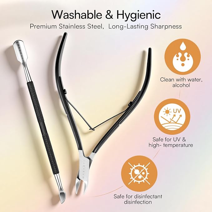 Makartt Cuticle Trimmer with Cuticle Pusher - Image 7