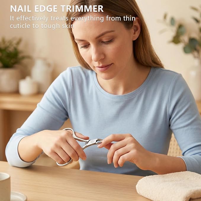 Cuticle Trimmer Nipper, Stainless Steel Cuticle Clipper - Image 7