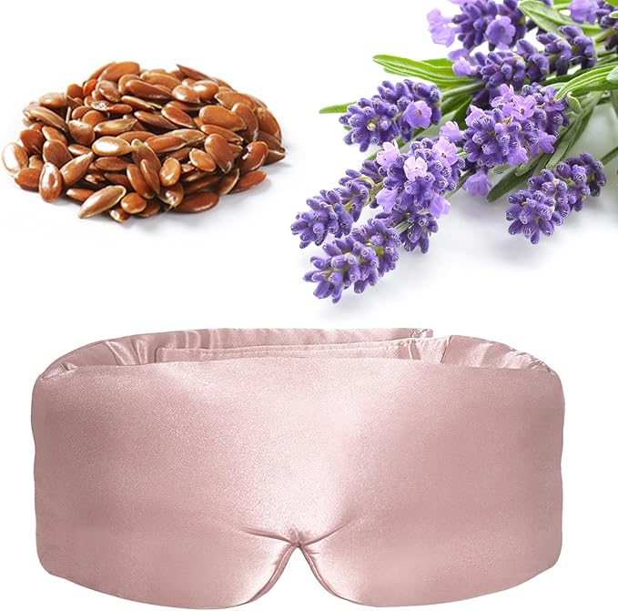 Lavender Heated Eye Mask, Weighted Sleep Mask by okaydot