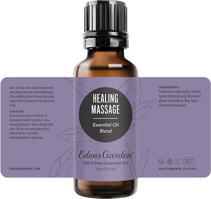 Edens Garden Healing Massage Essential Oil Blend- 100% Pure Premium Grade - Image 9