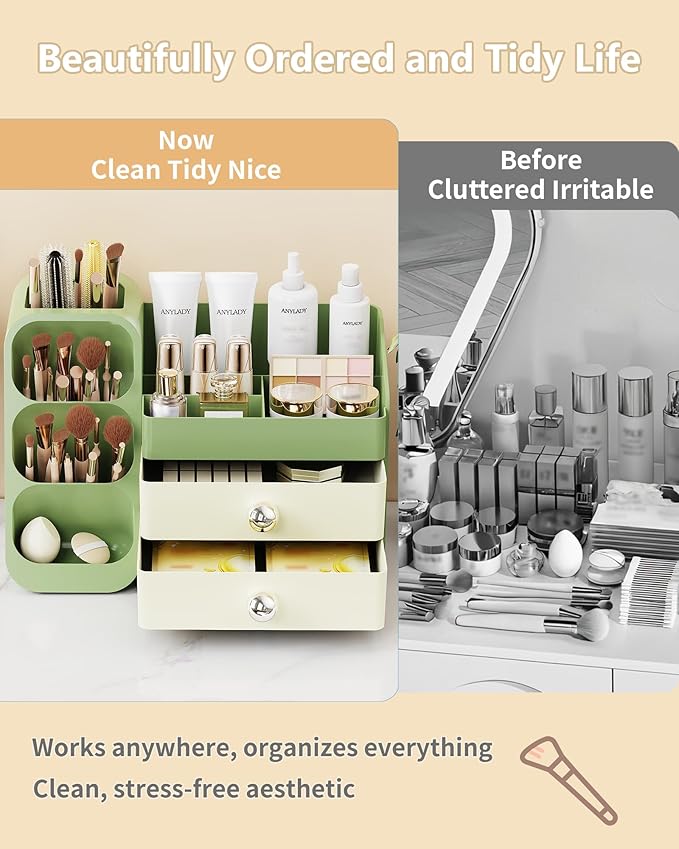 Anylady Large Capacity Makeup Organizer Countertop - Image 7