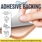 Mars Wellness U-Shaped Callus Pads, 1/4" Thick, Flesh Colored, Callus Protection - Image 5