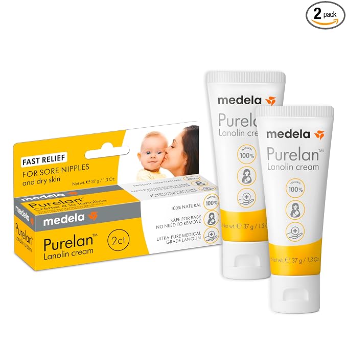 Medela Purelan Lanolin Nipple Cream, Fast Relief by Medela