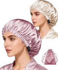 3Pcs Hair Bonnets For Sleeping Satin Bonnet For Women Silk Bonnets Womens Curly by WJingYiJia